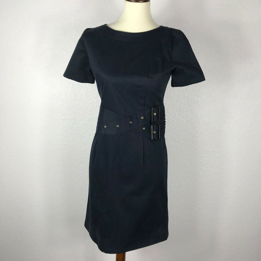 Band of Outsiders Buckles Stretch Knit Bodycon Dress
